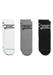 Stance 3-Pack Quarter Socks in White at Nordstrom Rack