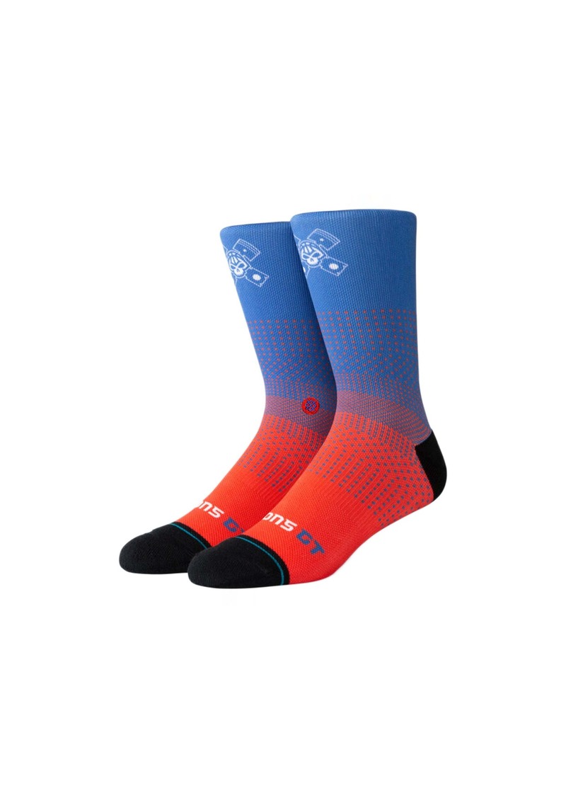 Stance Casual NBA Pistons Gaming GC 2K Blue/Red Crew Socks M558A19PGT-BLU