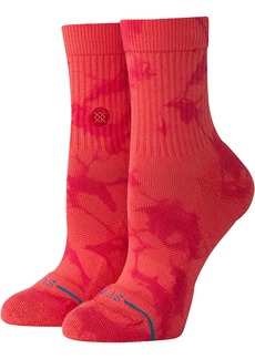 Stance Dye Namic Quarter Socks, Men's, Large, Red