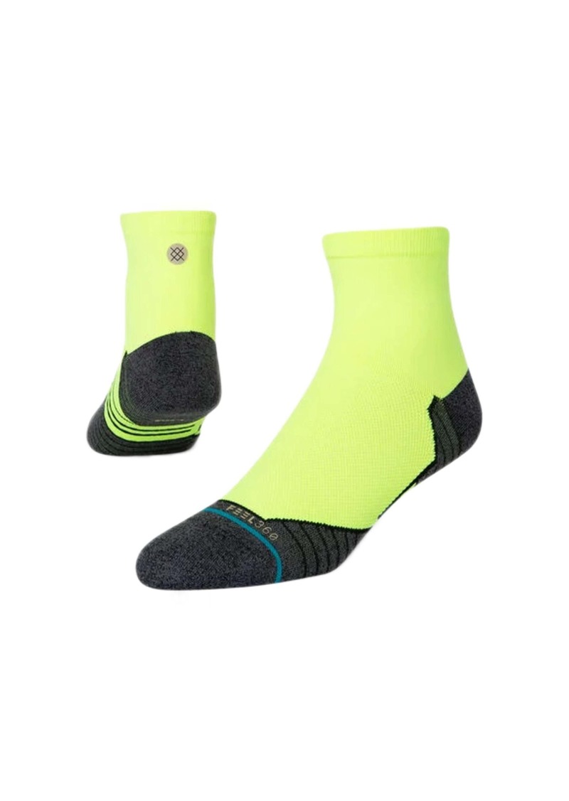 Stance Feel 360 - Road Hyper Neon Yellow Athletic Ankle Socks A318A21ROC-YE2