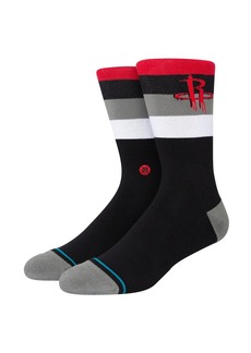 Stance Houston Rockets Stripe Crew Socks - Black