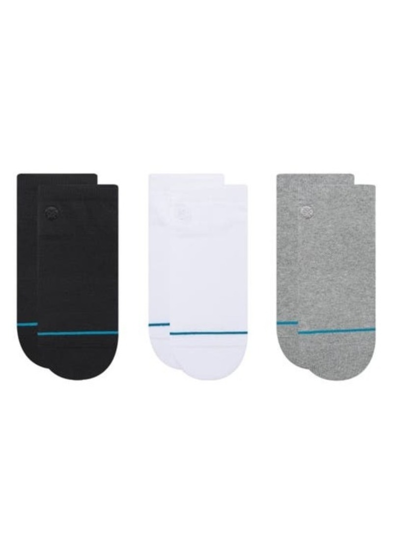 Stance Icon Assorted 3-Pack Ankle Socks