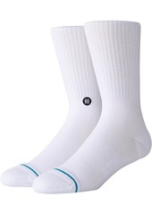 Stance Men's Icon Crew Socks, Medium, White | Father's Day Gift Idea