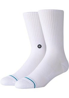 Stance Men's Icon Crew Socks, Medium, White
