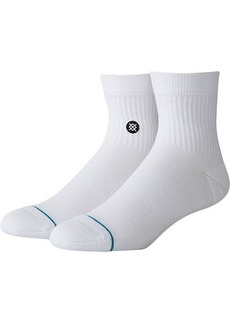 Stance Men's Icon Quarter Socks, Large, White