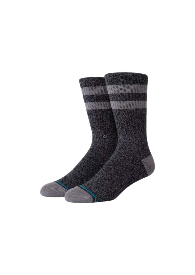 Stance UnCommon Solids Classic Joven Black/Grey Crew Socks M556C17JOV-BLK