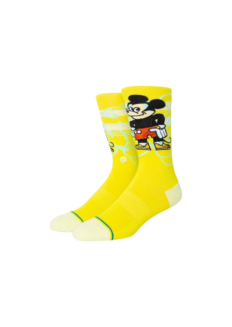 Stance x Dillon Froelich Mickey Crew Lime Yellow Socks A545D22MIC-LIM