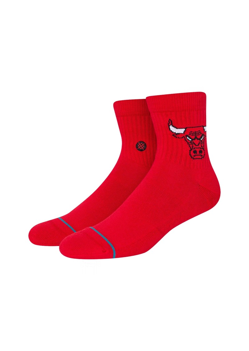 Stance x NBA Chicago Bulls Quarter Ankle Red Socks A356C22BUL-RED