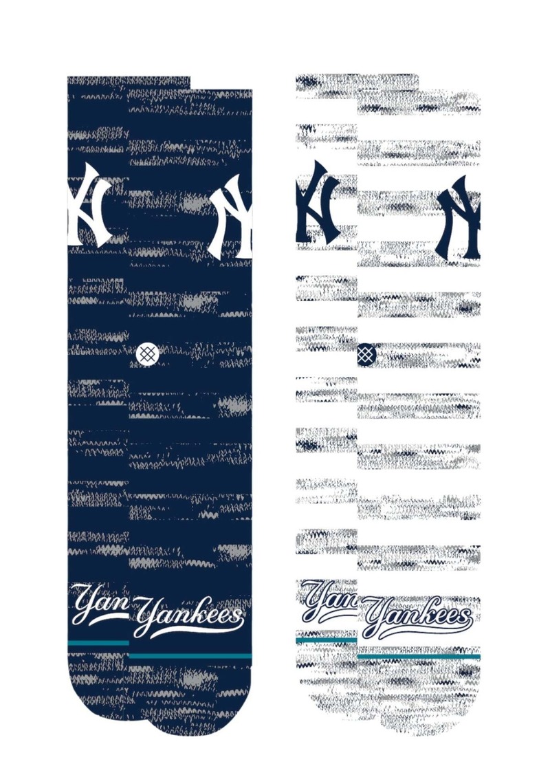 Stance Yankees Twist ST 2-Pack Crew White/Navy Socks A556A22NYY-WHT