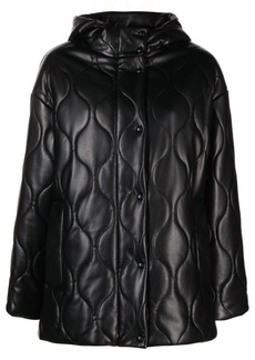 STAND STUDIO Everlee quilted faux-leather jacket