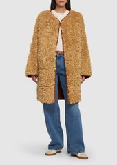 STAND STUDIO Paola Faux Shearling Coat