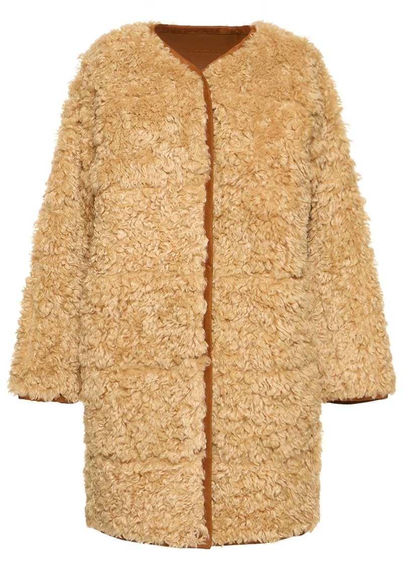 STAND STUDIO Paola Faux Shearling Coat