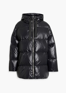 Stand Studio - Adeline oversized quilted shell hooded down jacket - Black - FR 36