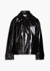 Stand Studio - Constance faux patent-leather jacket - Black - FR 36