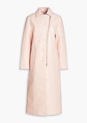 Stand Studio - Crombie faux patent-leather coat - Pink - FR 34