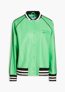 Stand Studio - Eloise faux leather bomber jacket - Green - FR 32