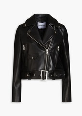 Stand Studio - Esmeralda cropped faux leather biker jacket - Black - FR 40