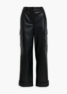 Stand Studio - Faux leather cargo pants - Black - FR 38
