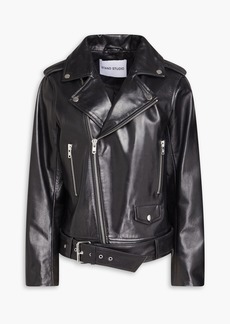 Stand Studio - Leather biker jacket - Black - FR 34