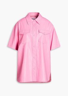 Stand Studio - Norea oversized satin shirt - Pink - FR 32
