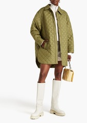 Stand Studio - Oversized quilted shell coat - Green - FR 34