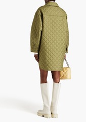 Stand Studio - Oversized quilted shell coat - Green - FR 34