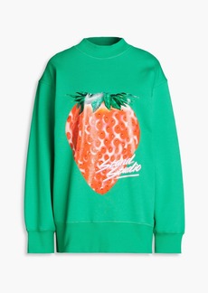 Stand Studio - Printed cotton-fleece sweatshirt - Green - M/L