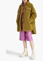 Stand Studio - Sabi oversized faux shearling coat - Green - FR 34