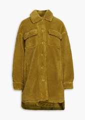 Stand Studio - Sabi oversized faux shearling coat - Green - FR 34