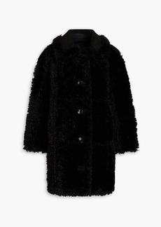 Stand Studio - Samira quilted faux shearling coat - Black - FR 34