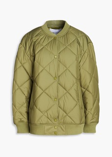 Stand Studio - Spring quilted shell bomber jacket - Green - FR 34