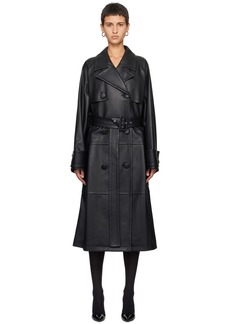Stand Studio Black Betty Faux-Leather Trench Coat