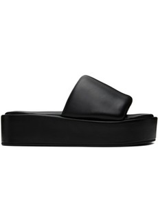 Stand Studio Black Phoebe Flatform Sandals