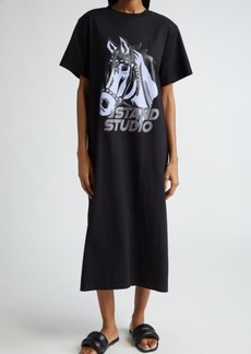 Stand Studio Margo Organic Cotton Oversize T-Shirt Dress