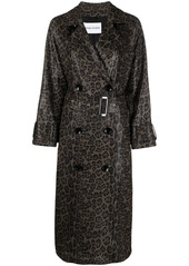 STAND STUDIO The Shelby leopard-print trench coat