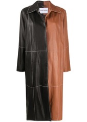 STAND STUDIO two-tone concealed fastening coat