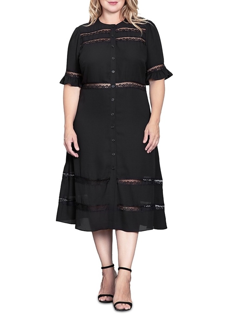 standards & practices Button Front Midi Dress