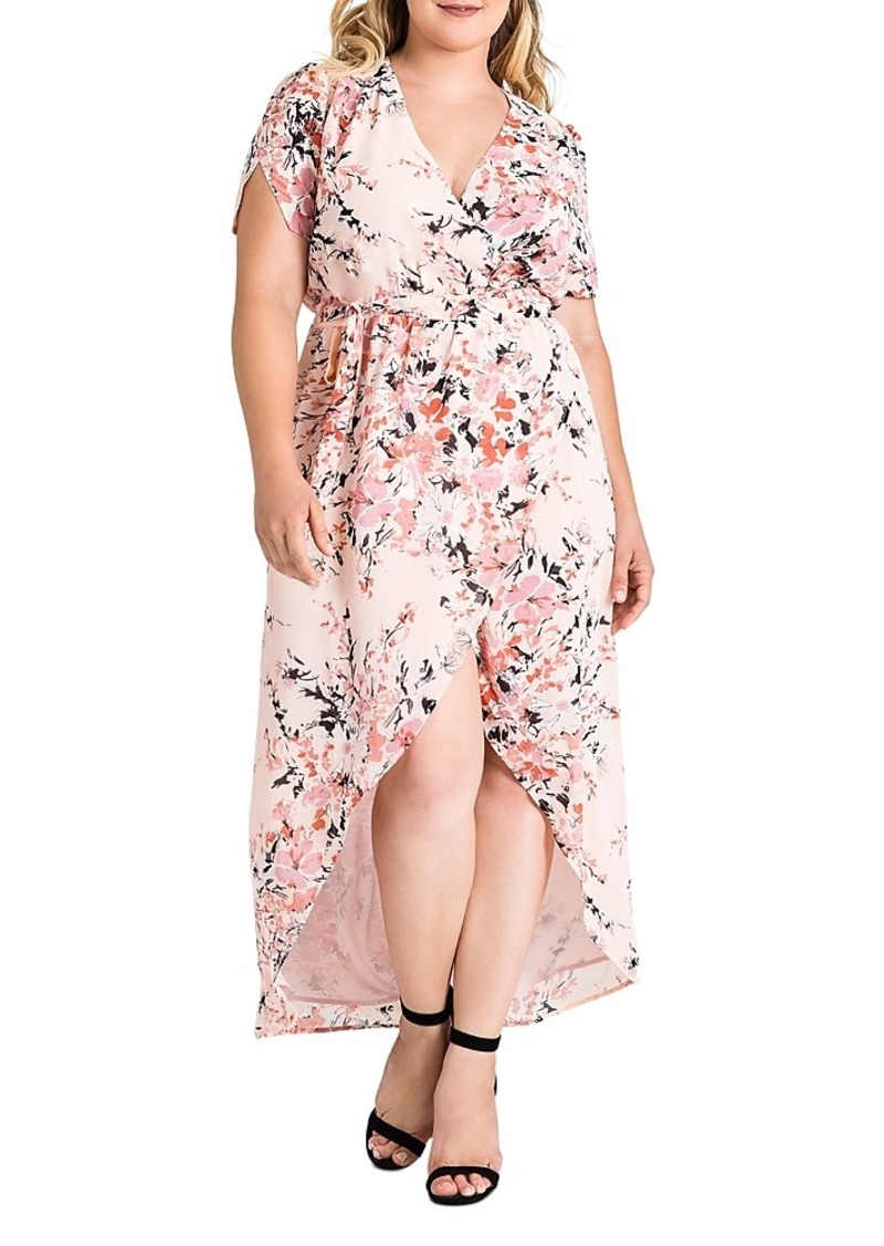 standards & practices Robin Blossom Floral Maxi Wrap Dress