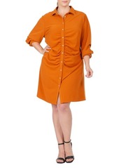 Standards & Practices Ruched Shirtdress