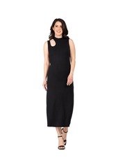 Standards & Practices Women's Elegant Cut-Out Knit Jersey Tank Dress - Black