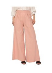 Standards & Practices Women's High Rise Wide Leg Linen Lounge Pants - Medium pink