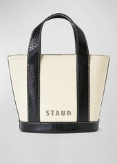 STAUD Allora Mini Leather Tote Bag