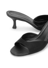 STAUD Brigitte 55MM Satin Mules