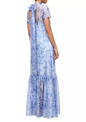STAUD Calluna Organza Floor-Length Dress