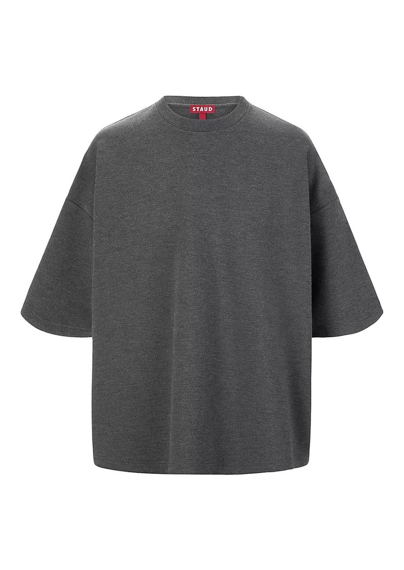 STAUD Capsule Knit Crewneck T-Shirt