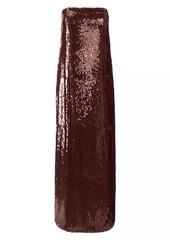 STAUD Casey Sequined Strapless Gown