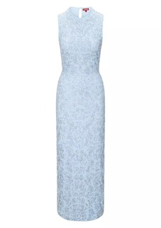 STAUD Como Beaded Column Maxi Dress