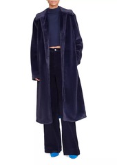 STAUD Dubois Single-Breasted Teddy Coat