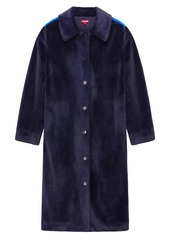 STAUD Dubois Single-Breasted Teddy Coat