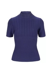 STAUD Eleanor Rib-Knit Top